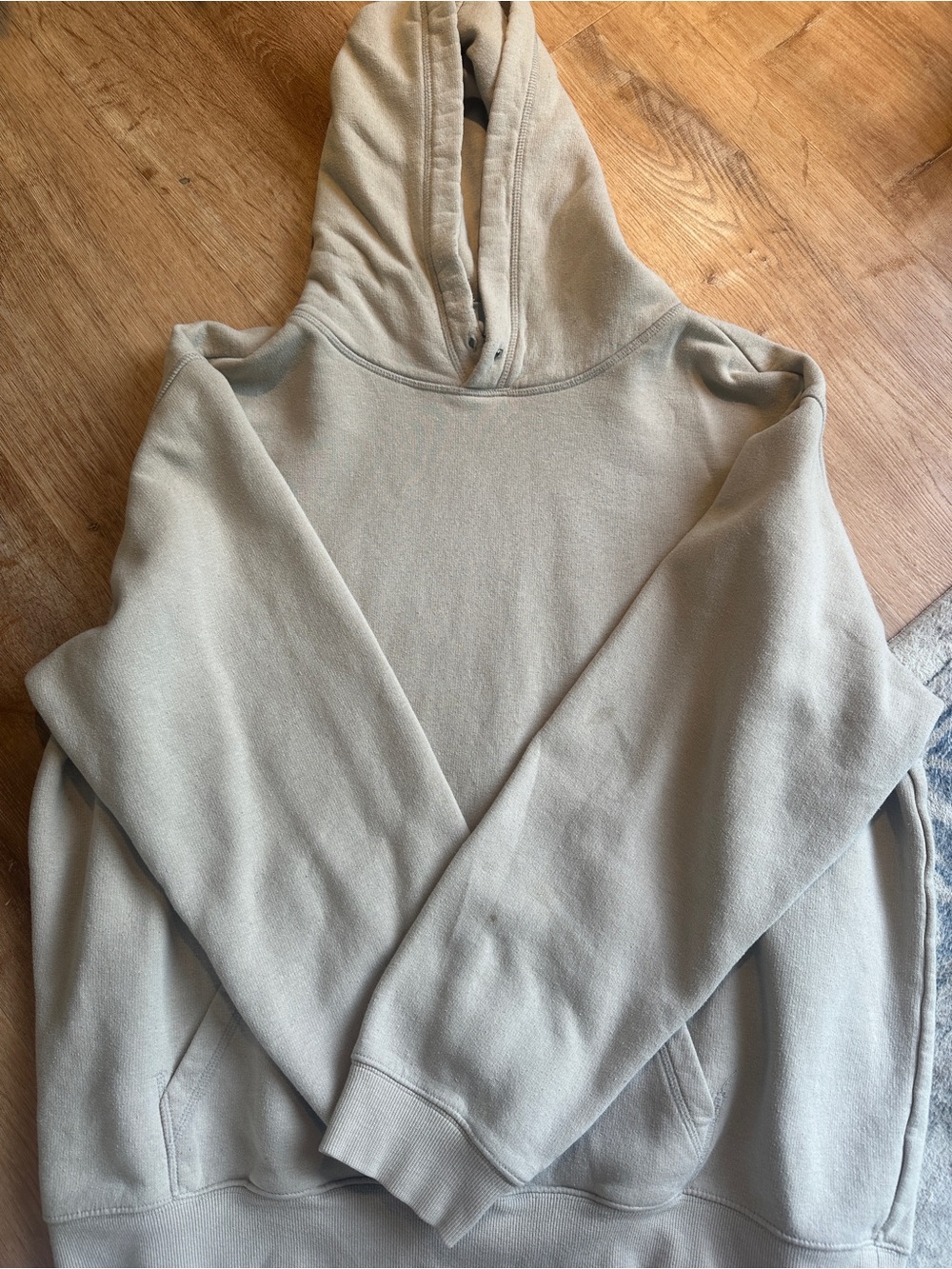 Home Essentials Neutral Beige Hooded Pullover